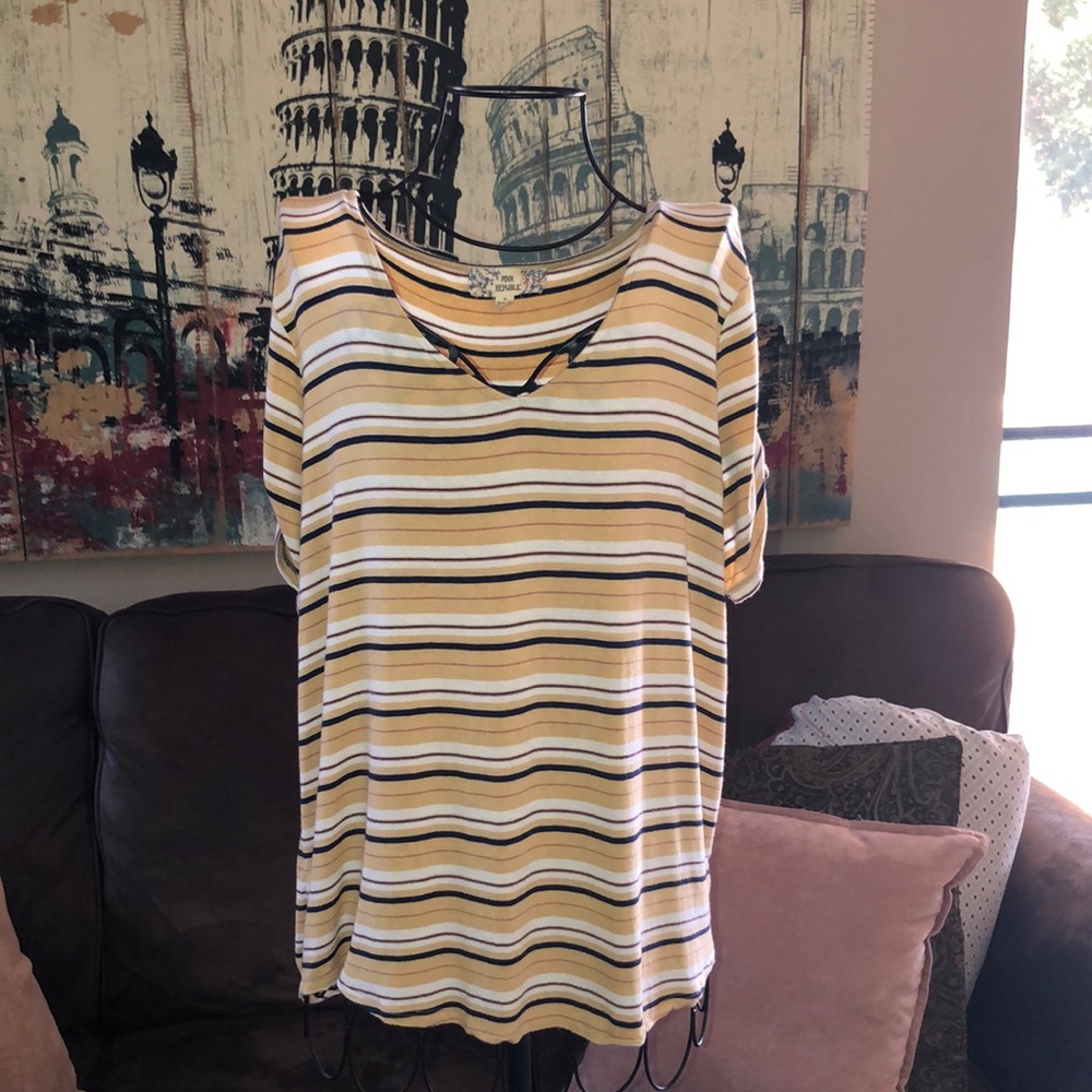 Pink Republic Striped Tee